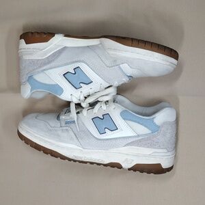 New Balance 500 White Blue Casual Streetwear Athleisure Walking Shoes Sneakers